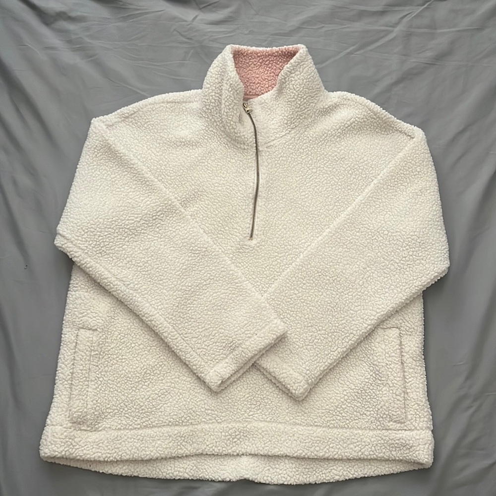 Cream fleece jacket
